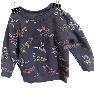 Cat & Jack Boys Navy Dino Sweatshirt Size 2T